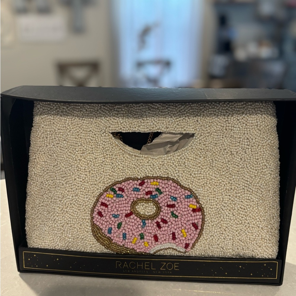 Rachel Zoe Pink Sprinkle Beaded Clutch